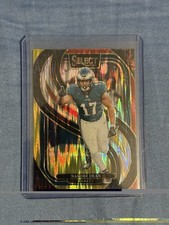 2024 Panini Select - Premier Level Nakobe Dean #185 Red & Yellow Shock Prizm
