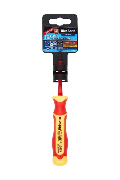 Blue Spot Tools - Vde-Schraubendreher PZ0 X 60Mm, S2-Stahl-image