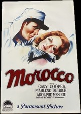MOROCCO - GARY COOPER  24” x 42’ MOVIE POSTER Reproduction Heavy Weight Paper
