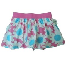 Toddler Girl Okie Dokie Pink Blue White Abstract Design Elastic Skort Skirt 12M