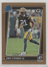 2021 Panini Donruss Optic Rated Rookie Bronze Prizm Eric Stokes #251 Rookie RC