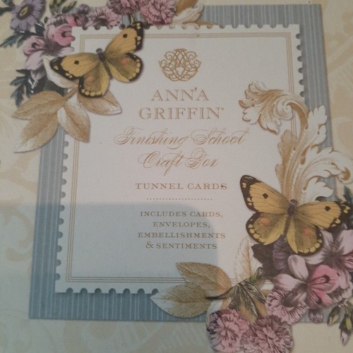 2022 Anna Griffin partial "FINISHING SCHOOL TUNNEL CARDS CRAFT BOX" & DIES!