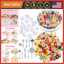 Miniature Food Drink Bottles 1:12 Dollhouse Accessories Playset 150pcs Toy
