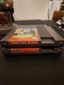 NES Sesame Street Games Bundle: ABC Letter go Round & 123 Astro Grover Tested