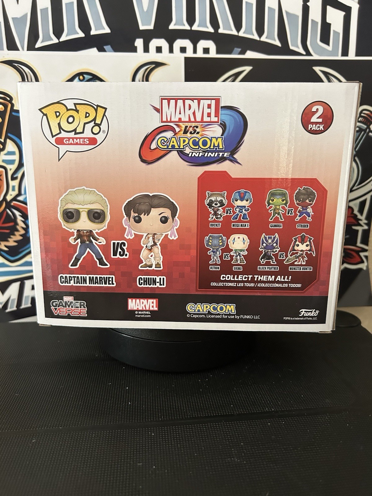 Funko Pop Games Captain Marvel Vs Chun Li 2 Pack Capcom Infinite Gamerverse image 3