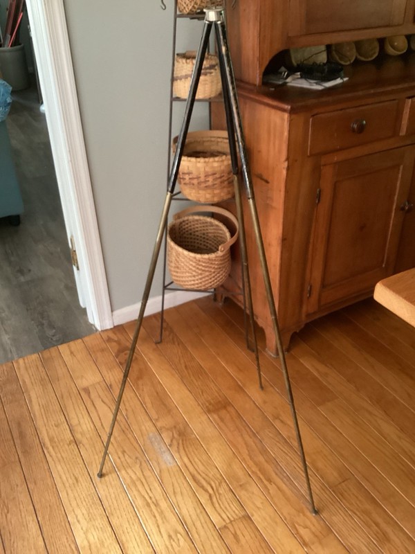 Antique W. Kenngott Collapsible Tripod Brass