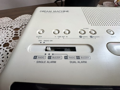 SONY DREAM MACHINE ICF-C320 AM/FM Radio Alarm Clock Red LED 90’s Working - Picture 5 of 12
