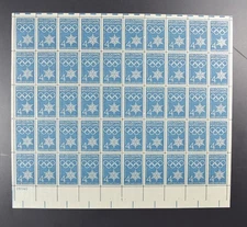 US SCOTT 1146 PANE OF 50 VIII OLYMPIC WINTER GAMES STAMPS 4 CENT FACE MNH