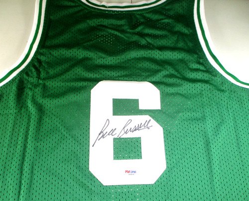 Bill Russell / Autographed Boston Celtics M&N Throwback Basketball Jersey / PSA