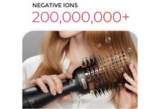 TYMO Hot Air Brush 2 in 1 Ionic Hairdryer  Blow Out Brush Blow Dryer Gold New