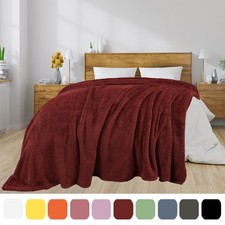 Fleece Shaggy Throw Blanket Lightweight Plush Microfiber for Sofa Couch Bed