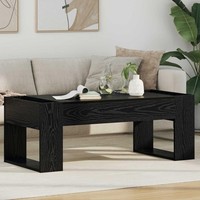 Couchtisch Schwarz Eichen-Optik 110 X 50 X 41 Cm Holzwerkstoff