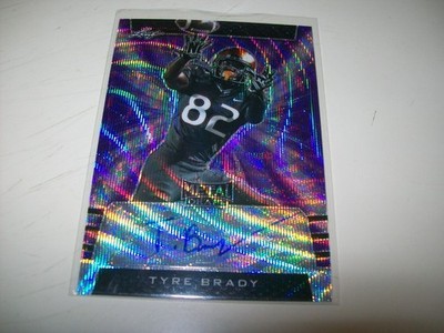 2019 METAL PURPLE RC TYRE BRADY AUTO SIGNED #D/15 MARSHALL THUNDERING HERD