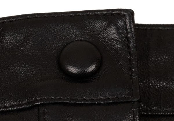 Falda ALEXANDER WANG Cuero Cordero Diseño Botón Frontal (K-151479) Foto 4 de 4