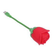 Lampe Rose : Lampe de chevet en silicone - Veilleuse LED en forme de fleur