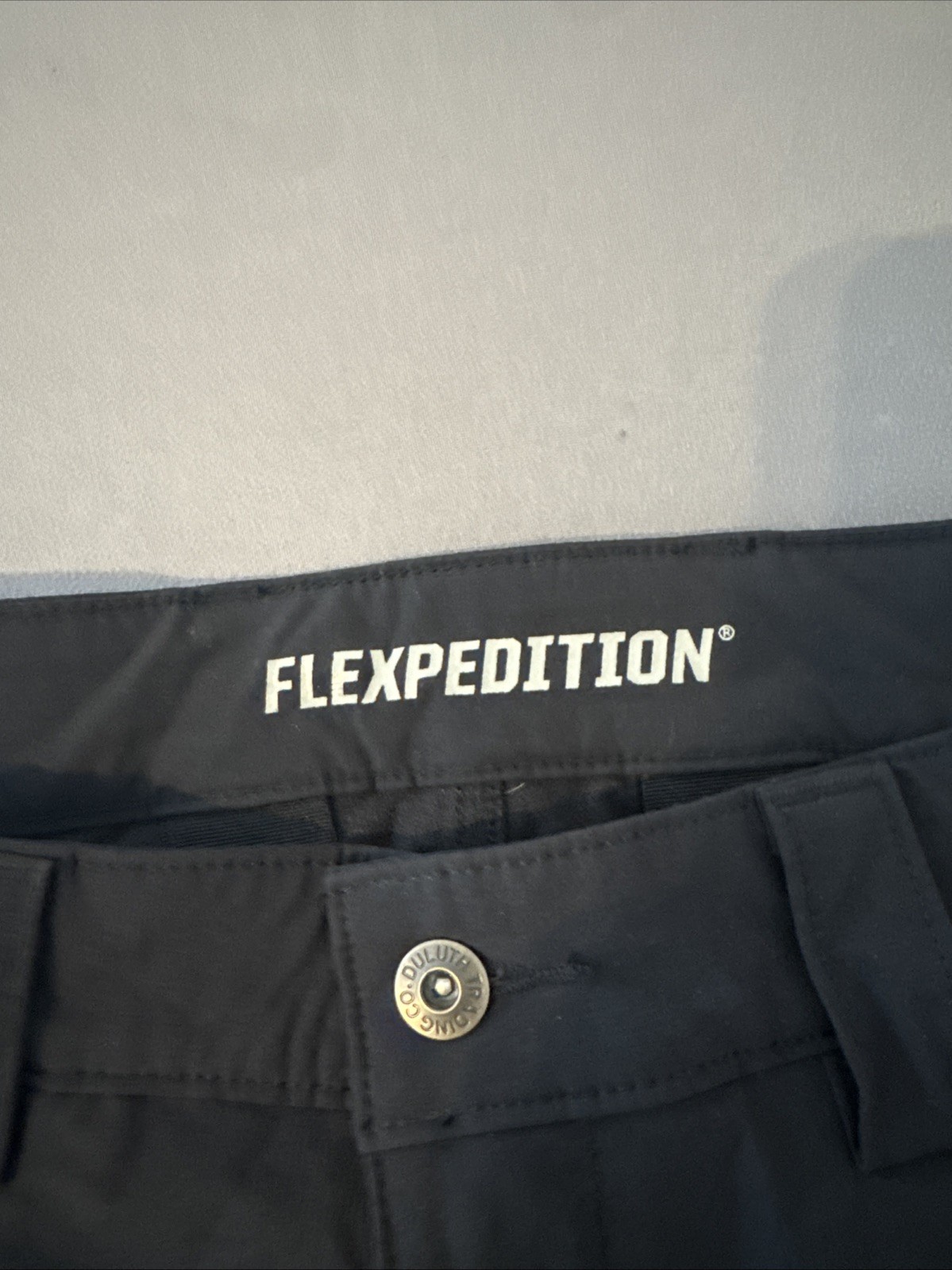 ​Duluth Trading Co Flexpedition Pants Men’s 34x36 Tall Relaxed Fit Black Hiking image 4