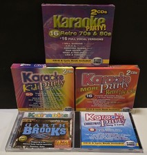 Lot of 8 Karaoke CDs Various Artists. Kids Christmas 70s 80s Country. See Photos