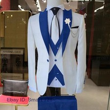 Big Size Mens Business Casual Suit Three Piece Set Groom Banquet Party Suit Sets