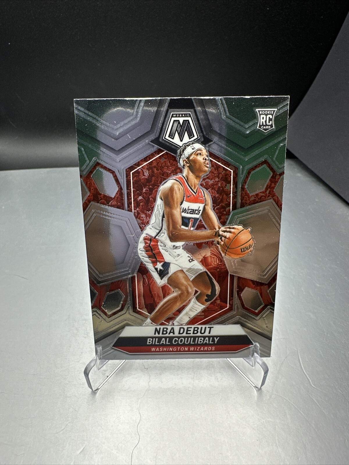 2023-24 Panini Mosaic Basketball Bilal Coulibaly RC Silver Prizm NBA Debut