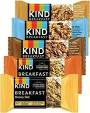 Kind Breakfast Bars Variety 5 Flavors In Sanisco Packaging (18 Pack (36 Bars))