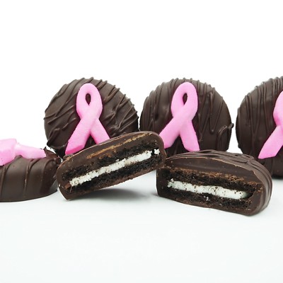 Philadelphia Candies Dark Chocolate OREO , Breast Cancer Awareness Pink Ribbon