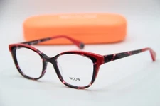 NEW WOOW OPTICAL GOOD VIBES 1 COL 0102 RED TORT AUTHENTIC FRAME EYEGLASSES 49-18