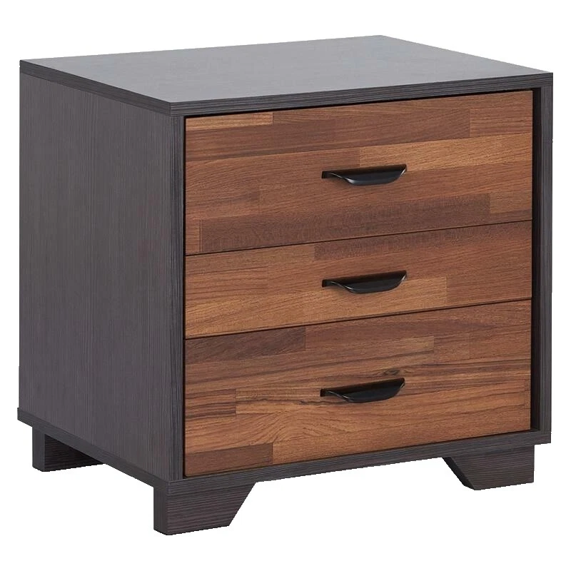 Veladores Nogal estantes