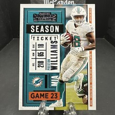 2020 Panini Contenders Preston Williams #48 Miami Dolphins