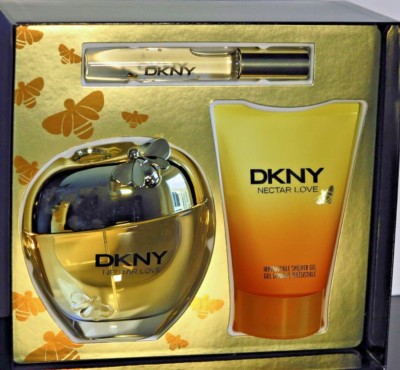 DKNY Perfume Set Donna Karan Nectar Love Pc Spray Rollerball Shower Gel 