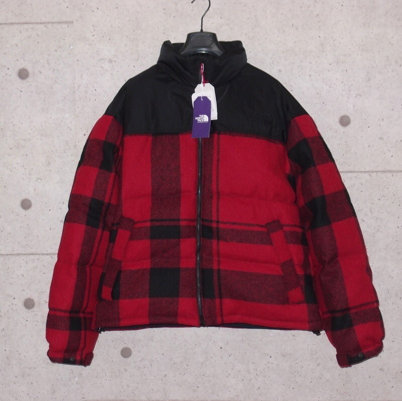 The North Face Purple Label x Harris Tweed Nuptse Jacket Size XL