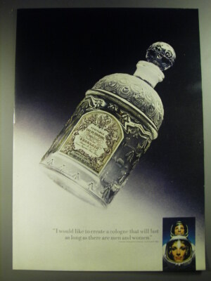1974 Guerlain Veritable Eau de Cologne Imperiale Ad - I would like to create