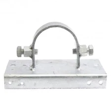 Chain Link Fence 2 1/2" [2 3/8" OD] x 6" Wood to Steel Post Adapters (Set of 4)