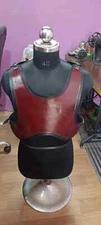 Leather Short Cuirass | Medieval leather short cuirass for chest with buckles LA