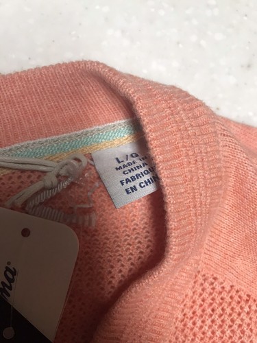 Tommy Bahama Big & Tall IslandZone Coolside V-Neck Sweater Size L Pink $125 - Picture 8 of 12