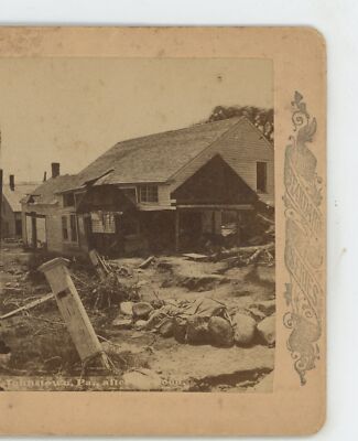 After the Flood in Johnstown PA Pennsylvania Stereoview