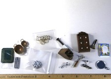 LOT Dollhouse Miniature Kitchen Cooking items Knife Block Spice Rack tools 1:12