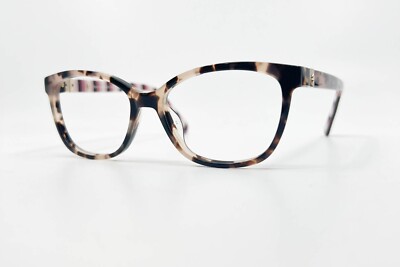 Kate Spade Emilyn HT8 Pink Havana Plastic Square Eyeglasses 52-16-140 13858