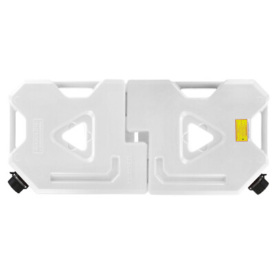 2 Gal Fuel Transfer Gas Caddy Tank Water Container Vehicle SUV White 2PCs