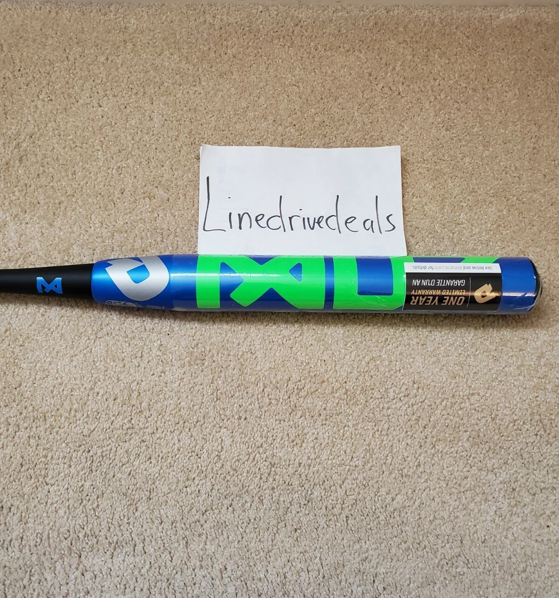 Batte De Softball DeMarini Nautalai Slowpitch 34″ 27 Oz – USSSA 1.20 BPF Bleue – Occasion