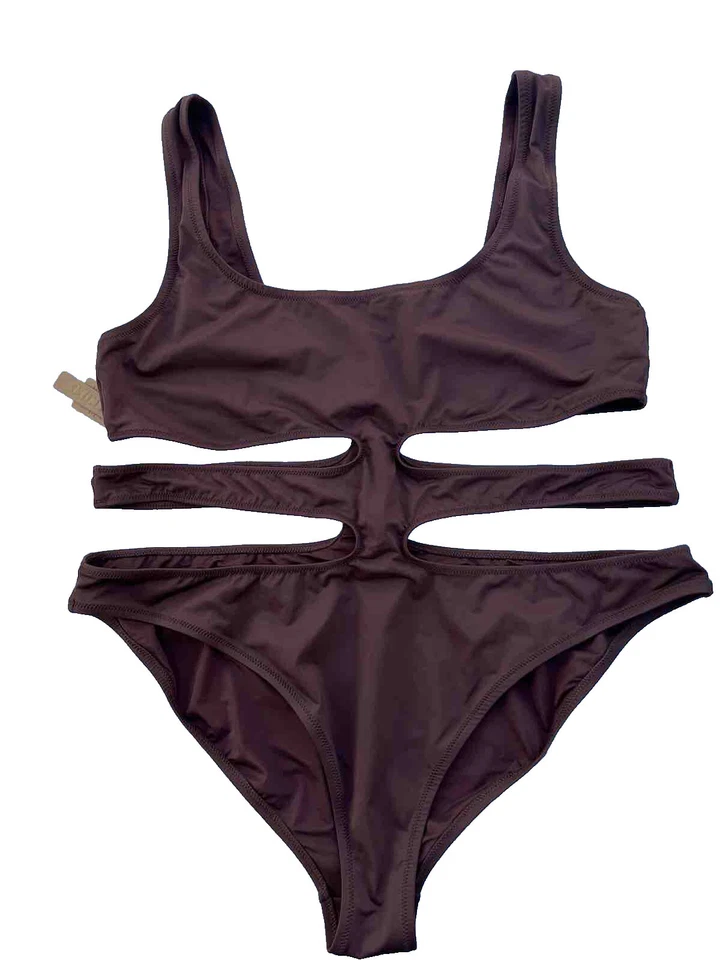 NUEVO CON ETIQUETAS SKIMS Plus Kim K Cocoa Monokini Traje de Baño 3X SW-MKN-0013 Foto 4 de 4