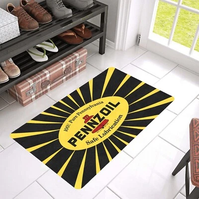Vintage Style "Pennzoil Motor Oil " Door Mat Rug Mat Indoor Outdoor Decor