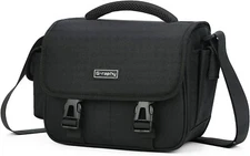 G-raphy Camera Bag Crossbody Small Camera Case for SLR DSLR - Black