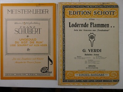 Schott 2 Noten Schubert Verdi H23642