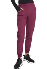 Wine Cherokee Scrubs Infinity Mid Rise Jogger Pant CK080A WNPS