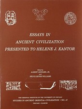 Essays in Ancient Civilization Presented to Hel, Leonard, Williams Pa PB.+