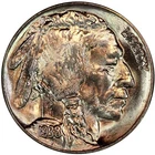 Brilliant GEM Uncirculated 5c 1938-D Buffalo Indian Head Nickel BU
