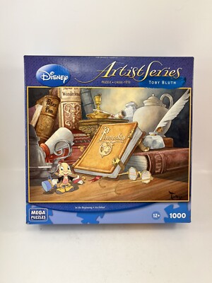 Disney Artist Jimney Cricket 1000 Piece Mega Puzzle by Toby Bluth NIB