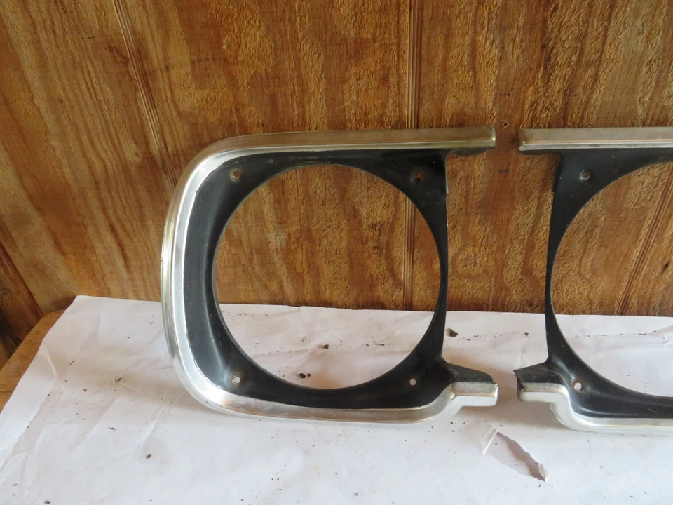 68 AMC RAMBLER ROGUE SCRAMBLER S/C FARO BISEL JUEGO DE MOLDURAS IZQUIERDA Y DERECHA Foto 4 de 4