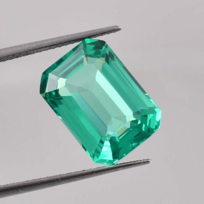 7x9 MM Natural Green Colombian Emerald Radiant Cut Loose Gemstone GIT Certified