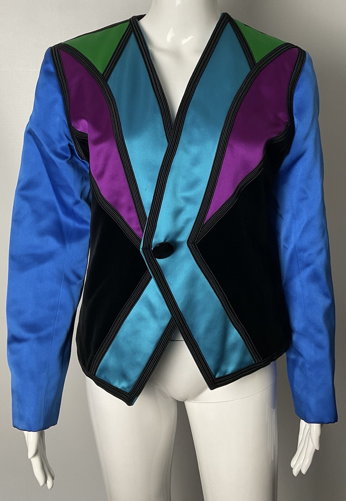 Giacca vintage Saint Laurent Rive Gauche color block